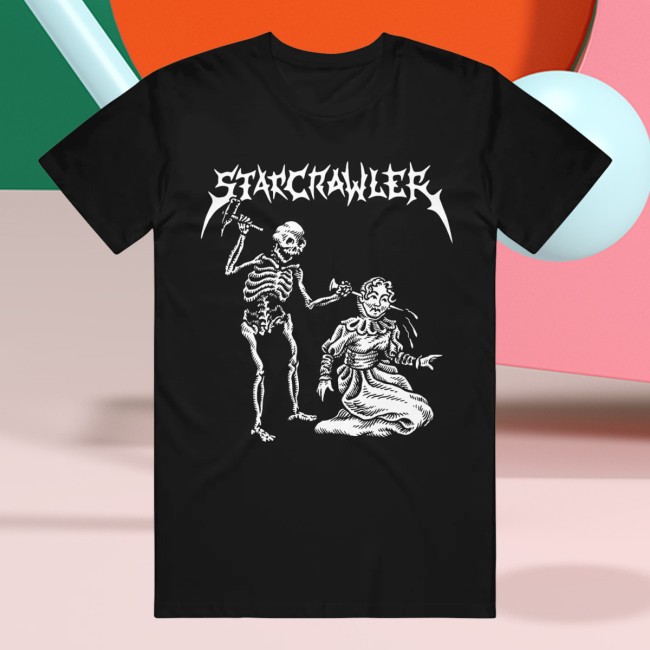 Starcrawler Store Merch Nailed Head 2025 Tour Black T-Shirt Starcrawler Store Merch Nailed Head 2025 Tour Black T-Shirt