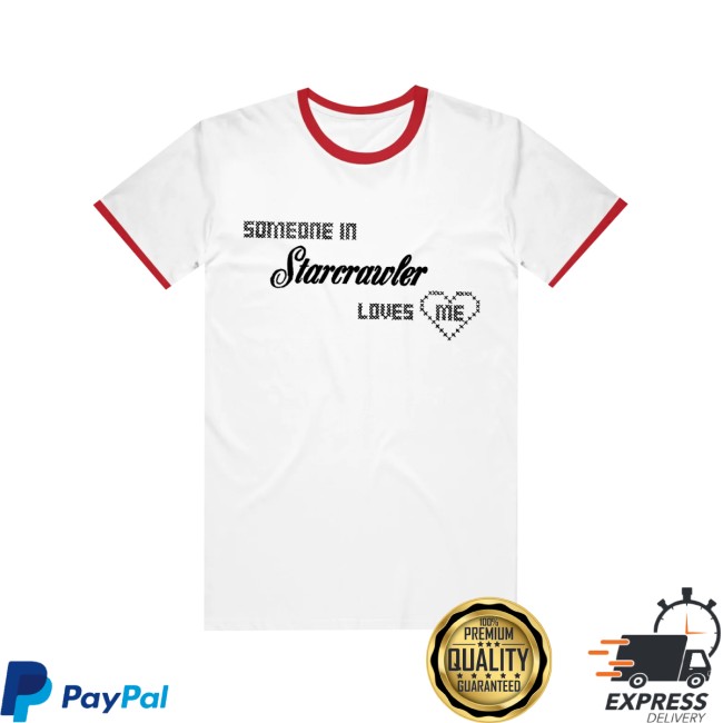 Starcrawler Store Merch Someone Loves Me Tour White/Red Ringer Tee Starcrawler Store Merch Someone Loves Me Tour White/Red Ringer Tee
