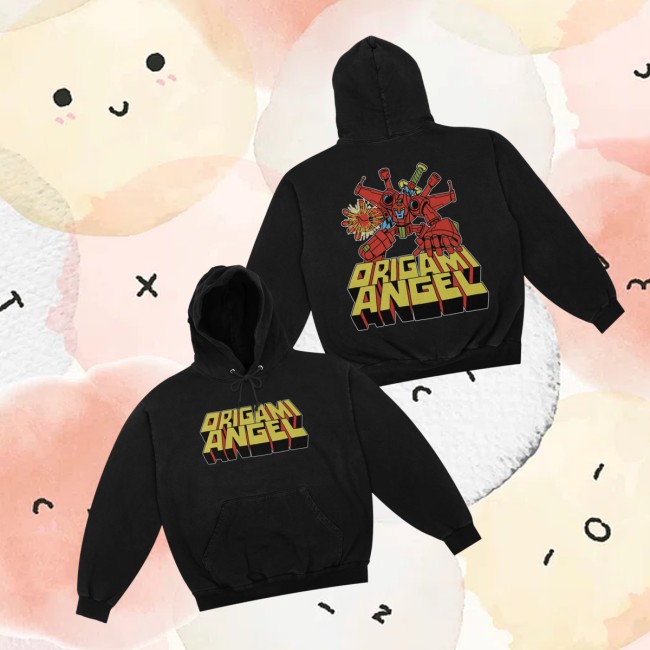 Origami Angel Store Merch Robot Pullover Hoodie Origami Angel Store Merch Robot Pullover Hoodie