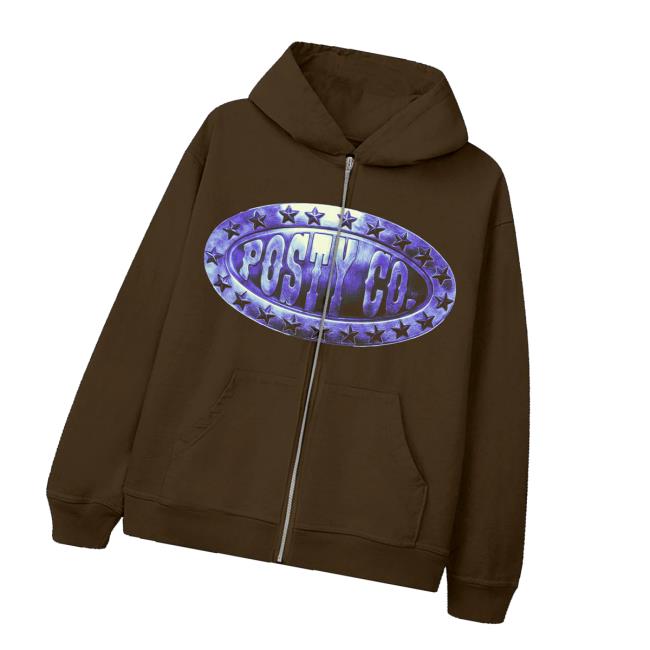 Post Malone Shop Merch Posty Co Zip Hoodie Post Malone Shop Merch Posty Co Zip Hoodie