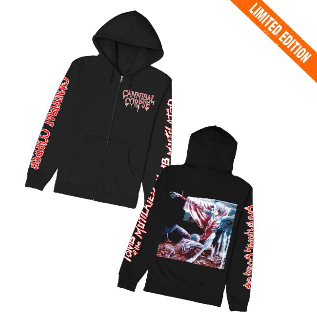 Cannibalcorpse Store Merch Tomb Of The Mutilated Zip Up Hoodie Cannibalcorpse Store Merch Tomb Of The Mutilated Zip Up Hoodie