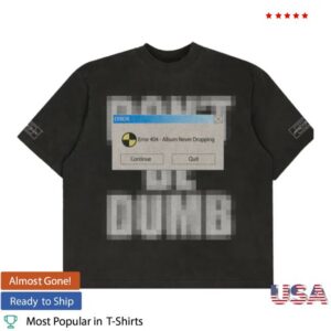 Awge Merch Store Asap Rocky Camp Flog Gnaw 404 Error Tee Black