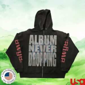 Awge Merch Store Asap Rocky Camp Flog Gnaw A.N.D. Zip-Up Hoodie Black