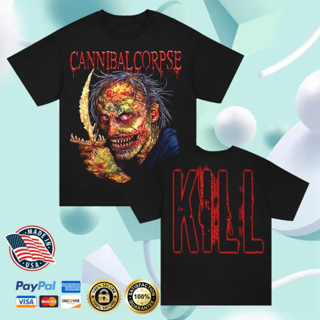 Cannibal Corpse Merch Store Kill T-Shirt Black Cannibal Corpse Merch Store Kill T-Shirt Black