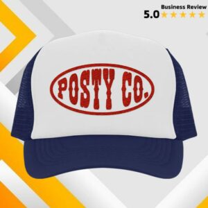 Post Malone Merch Store Posty Co Trucker Hat Navy