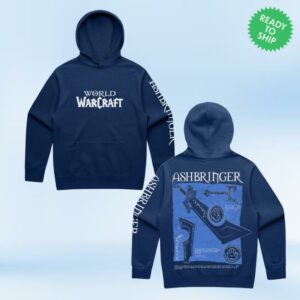 Blizzard Gear Store Merch World Of Warcraft Ashbringer Blue Pullover Hoodie