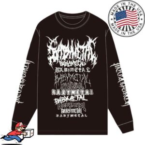 Babymetal Merch Store Metal Forth Metal Logo Long Sleeve Tee