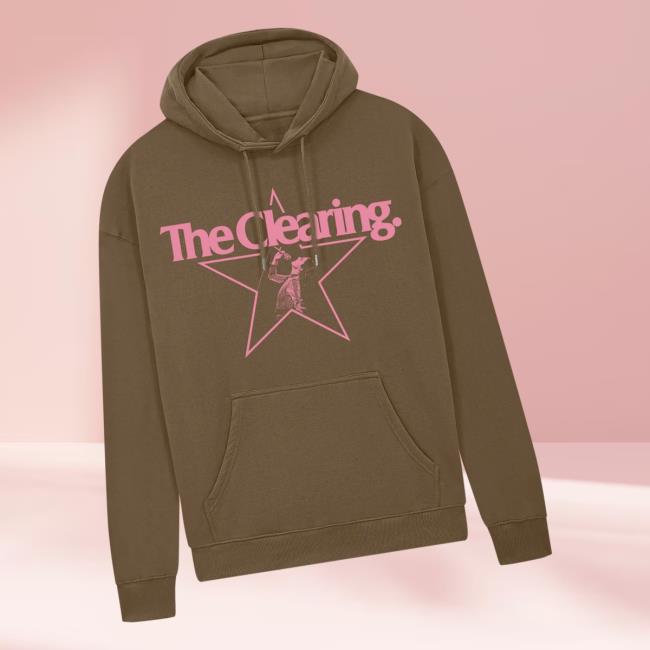 Wolf Alice Merch Store The Clearing Brown Pink Hoodie Wolf Alice Merch Store The Clearing Brown Pink Hoodie