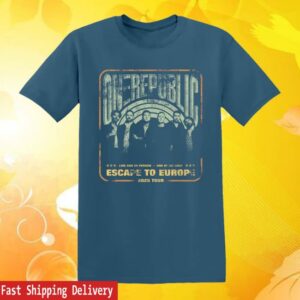 Onerepublic Merch Store Blue Escape To Europe Tour Shirt