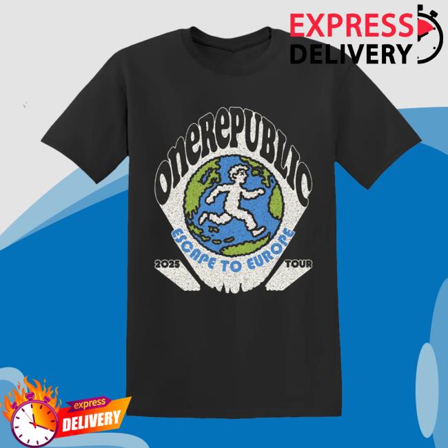 Onerepublic Merch Store Escape To Europe Globe Tee Onerepublic Merch Store Escape To Europe Globe Tee