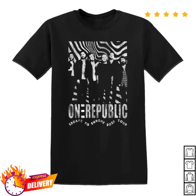 Onerepublic Merch Store Escape To Europe Photo Tee Onerepublic Merch Store Escape To Europe Photo Tee