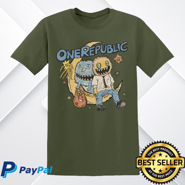 Onerepublic Merch Store Green Counting Stars Gremlin Tee Onerepublic Merch Store Green Counting Stars Gremlin Tee
