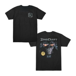Blizzard Gear Store Merch Starcraft Box Art Black T-Shirt