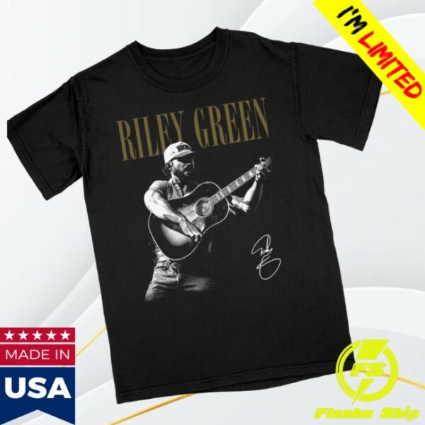 Riley Green Store Merch Signature Photo Tee - Newest Fashion Trends