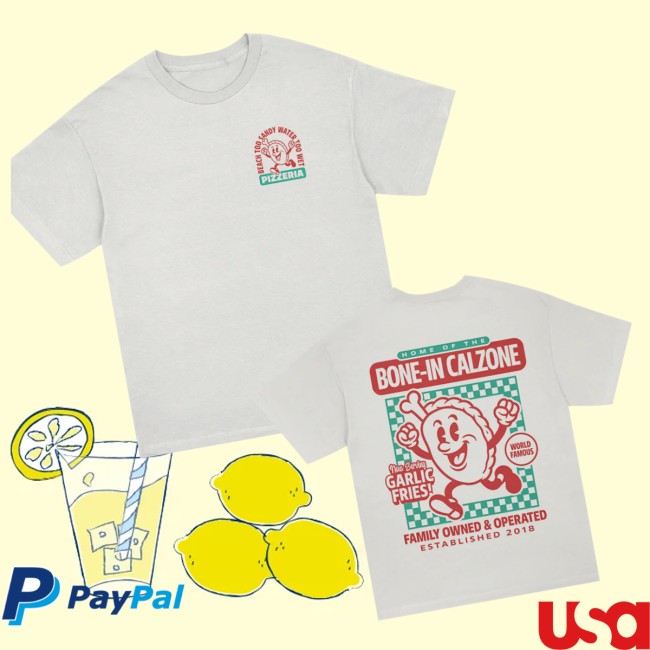 Grand National Tour Store Merch Bone-In Calzone White T-Shirt Grand National Tour Store Merch Bone-In Calzone White T-Shirt