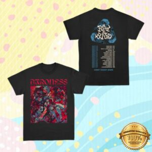 Baroness Store Merch Red & Blue West Coast Tee