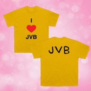 Jvb Store Merch Yellow I Love Jvb Tee