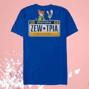 Cinemark Store Merch Zootopia 2 T-Shirt License Plate