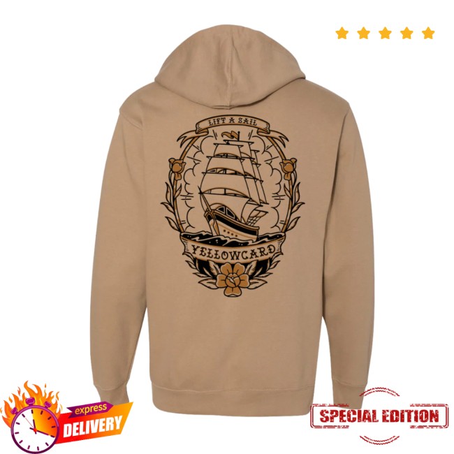 Yellowcard Store Merch Traditional Ship Hoodie Yellowcard Store Merch Traditional Ship Hoodie