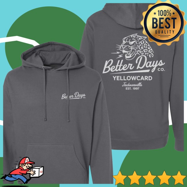 Yellowcard Store Merch Better Days Hoodie Yellowcard Store Merch Better Days Hoodie