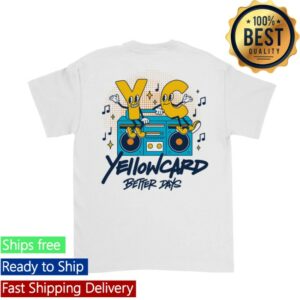 Yellowcard Store Merch White Buddies Tee