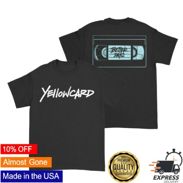 Yellowcard Store Merch Logo Vhs Tee - Newest Fashion Trends