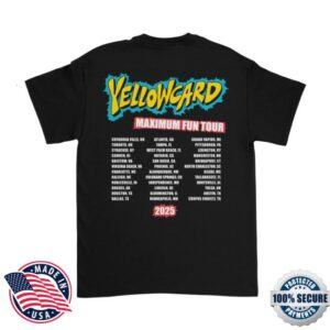 Yellowcard Store Merch Maximum Fun Tour T-Shirt
