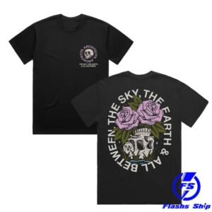 Architects Merch Store Head Full Of Flowers Black T-Shirt