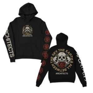 Architects Merch Store The Sky The Earth And All Between Skull Black Hoodie