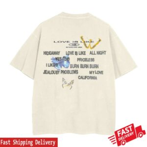 Maroon 5 Store Merch Love Is Like 2025 Tour Tee