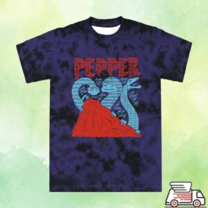 Pepper Store Merch Dragon Mountain Tie Dye Tee