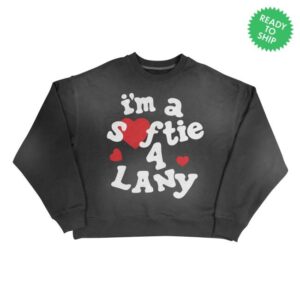 Lany Merch Store I’m A Softie 4 Lany Crewneck Black