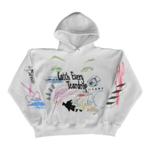 Lany Merch Store White Sketched Hoodie