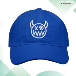 Jvb Store Merch Blue Demon Embroidered Dad Hat