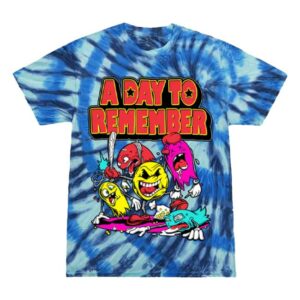 Adtr A Day To Remember Store Merch Arcade Tee Serenity Blue