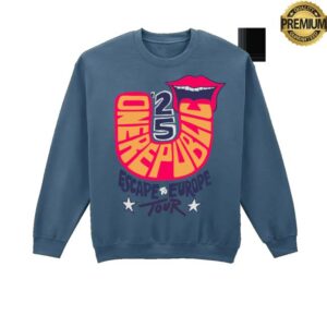 Onerepublic Store Merch Escape To Europe Crew Sweatshirt