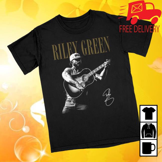 Riley Green Merch Store Signature Photo Tee Riley Green Merch Store Signature Photo Tee