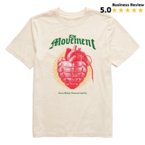 The Movement Merch Store Keep It Simple Men’s Heart Grenade Short Sleeve Tee
