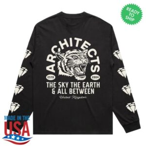 Architect Merch Store Diamond Tiger Black Longsleeve T-Shirt