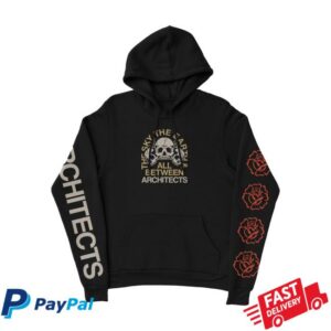 Architect Merch Store The Sky The Earth & All Between Skull Black Hoodie