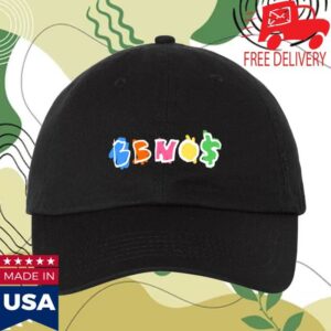 Bbno Merch Store Black Embroidered Scribble Dad Hat