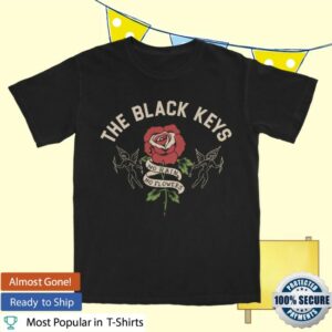 The Lackeys Store Merch The Black Keys No Rain, No Flowers Black Tee