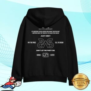 Sirens Merch Store Just Obey Black Pullover