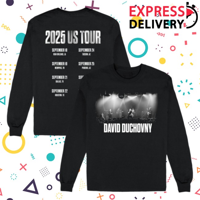 David Duchovny Merch Store Merch 2025 Us Tour Longsleeve David Duchovny Merch Store Merch 2025 Us Tour Longsleeve