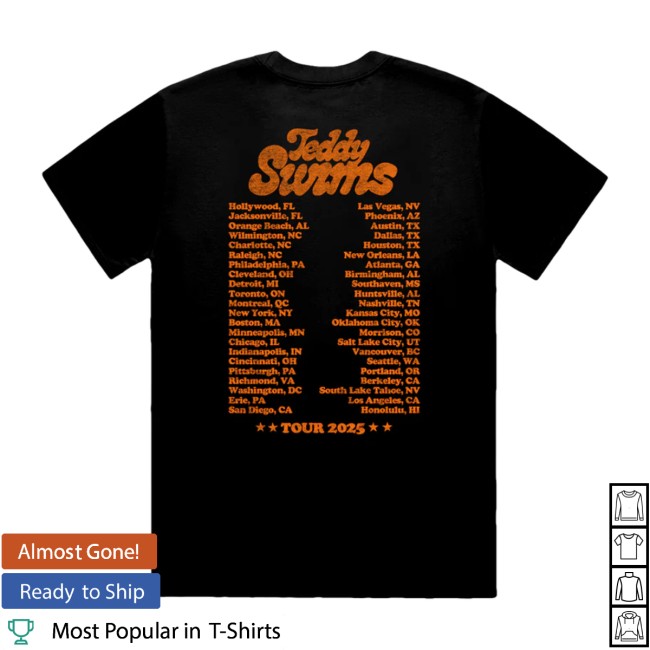 Teddy Swims Store Merch Milk Carton Dateback Tee Teddy Swims Store Merch Milk Carton Dateback Tee