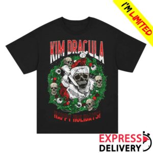 Kim Dracula Store Merch Santa Wreath Black T-Shirt