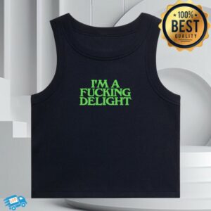 Glass Animals Store Merch Black I’m A Fucking Delight Tank Top