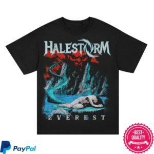 Halestorm Store Merch Distressed Everest Black T-Shirt