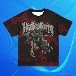 Halestorm Store Merch Claw Everest Crystal Dye T-Shirt