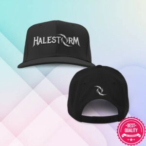 Halestorm Store Merch Logo Black Snapback Hat